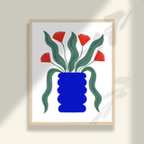 Blue Vase Art Print