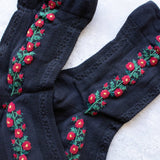Floral Mesh casual socks: Canyon Rose