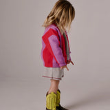 Red Stripe Cardigan  - Milk Teeth
