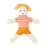 Cotton Knit Baby Rattle Toy: Buddy Red