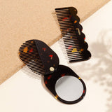 Wave Comb in Black Amber