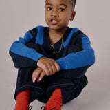 Blue Stripe Cardigan  - Milk Teeth