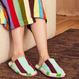 Willow Terry Stripe Slippers - Dusen Dusen