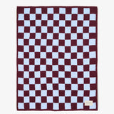 The Teddy Throw - 100% Recycled - Blue Check