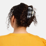 Suki Claw in Black + White Plaid