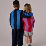 Blue Stripe Cardigan  - Milk Teeth