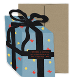 Blue Gift Birthday Collection - Die Cut Card