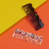 Wave Comb in Black Amber