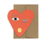 Heart Blink - Die Cut Card