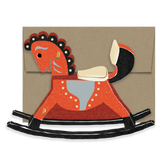 Rocking Horse - Die Cut Card