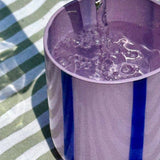 Atina Glassware - Lilac & Navy