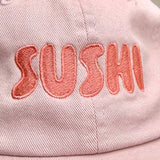 Sushi foodie Baseball Cap Dad Hat pink salmon