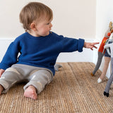 Cotton Knit Stuffed Animal Soft Toy - Rabbit Citrus Striped