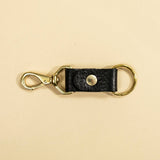 Keychain - Black Leather