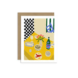 Dining Table Greeting Card