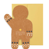 Gingerbread Man Holiday - Die Cut Card