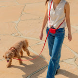 Cherry Red Snap Dog Treat Pouch