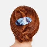 Oval Barrette in Ripple