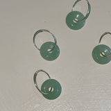 Eternity Hoops: Sterling Silver