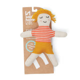 Cotton Knit Baby Rattle Toy: Buddy Red