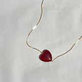 Puffy Love <3: Sterling Silver / 16-18"