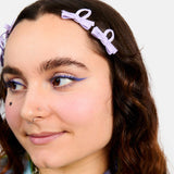 Bow Snap Clips in Lilac