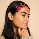 Bow Snap Clips in Cherry