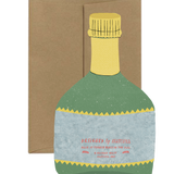 Champagne Card - French Collection Die Cut