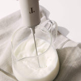 Glass Milk Frothing and Pouring Pitcher: Amber