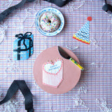 Blue Gift Birthday Collection - Die Cut Card