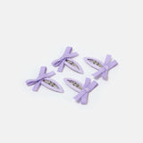 Bow Snap Clips in Lilac