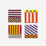 Pattern Patch Coaster Set: Rainbow