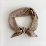 FUZZY WOOL CRAVAT SCARF - neutral: Mushroom