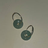 Eternity Hoops: Sterling Silver