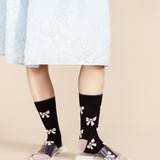 Boucle Bow Crew - Black