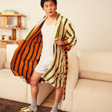 Juniper Stripe Bathrobe-Dusen Dusen