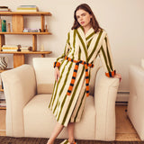 Juniper Stripe Bathrobe-Dusen Dusen