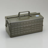 Toyo - Steel Cantilever Toolbox ST-350: Military Green