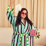 Willow Stripe Bathrobe-Dusen Dusen