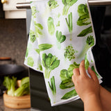 Asian Vegetable Waffle Weave Towel