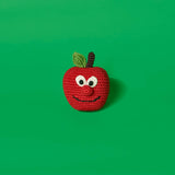 Cotton Crochet Apple Dog Toy