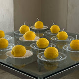 Large Lemon Candle: Lemon / Citrus Peel / Single Lemon