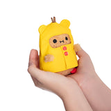 Mini sitting plush toy-Mouse Boot-Yellow raincoat Ricespud