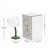 Cute Tilted Flower Wine Glass | Vintage Champagne Cup