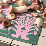 Mushrooms Woven Cotton Tea Towel