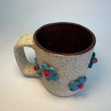 Speckled Clay -14 oz Handmade Sculpted Mug - Splish Splash Ceramics