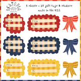 Bow Gift Tags - Sticker Sheets