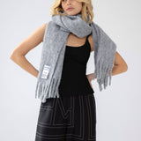 The Reykjavik Scarf with RWS Wool - Grey - FW25