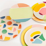 Bamboo Salad Plate Set in Angles
