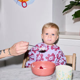 Violet Sunflowers Smock Bib - Milk Teeth